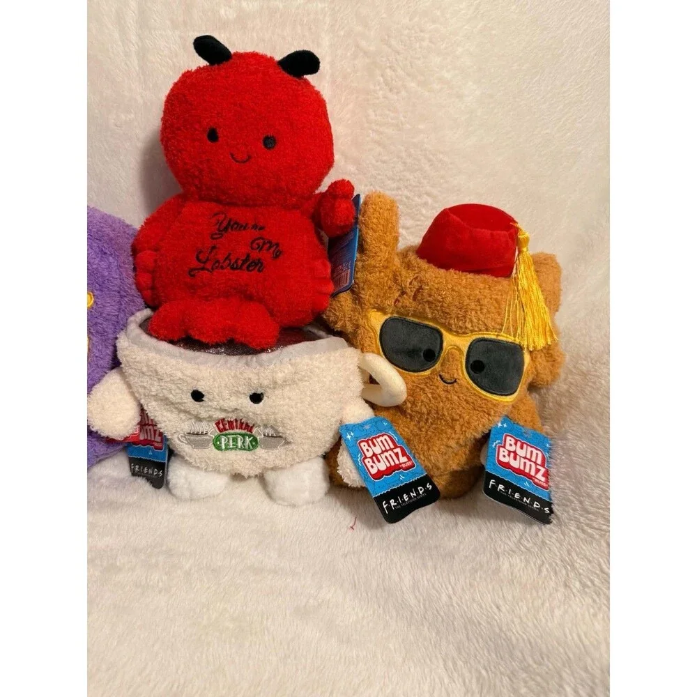 BumBumz Friends TV Show Plush Stuffed Toy Set of 4 New Collectible